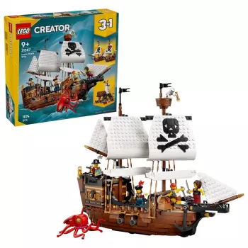 LEGO Creator 3-in-1 31387 Ikoniškas piratų laivas (1074 d.)