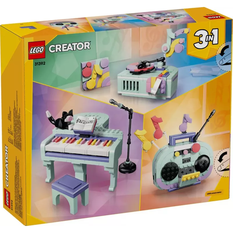 LEGO Creator 3-in-1 31392 Muzikinis pianinas su kate (485 d.)