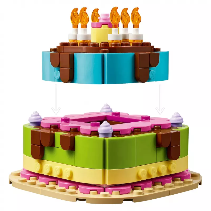 LEGO 40815 Gimtadienio tortas - surenkamas tortas su žvakutėmis (219 d.)