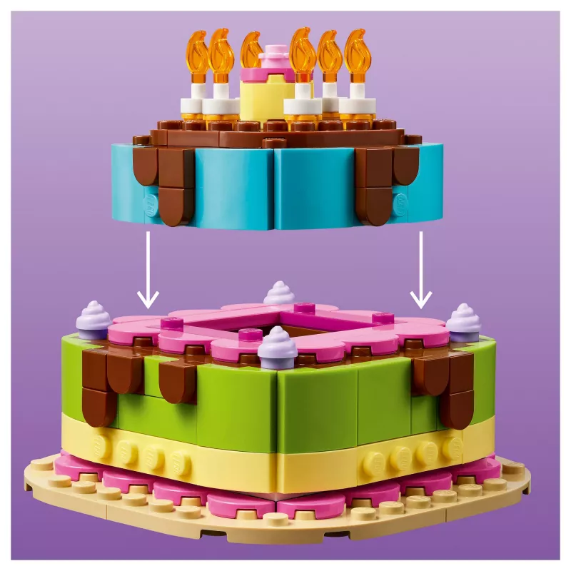 LEGO 40815 Gimtadienio tortas - surenkamas tortas su žvakutėmis (219 d.)