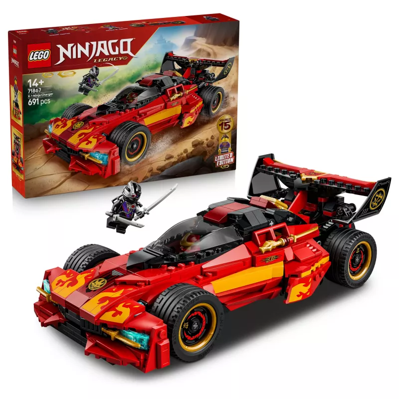 LEGO NINJAGO 71867 X-1 Ninja Charger 15-mečio jubiliejus (691 d.)