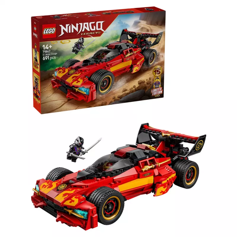 LEGO NINJAGO 71867 X-1 Ninja Charger 15-mečio jubiliejus (691 d.)