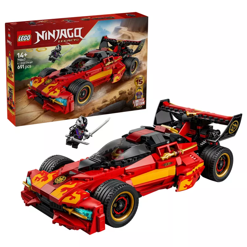LEGO NINJAGO 71867 X-1 Ninja Charger 15-mečio jubiliejus (691 d.)