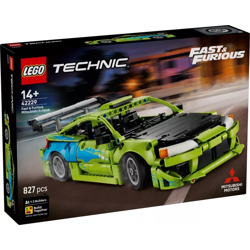LEGO Technic 42229 Fast & Furious Mitsubishi Eclipse (827 d.)