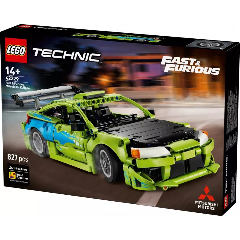 LEGO Technic 42229 Fast & Furious Mitsubishi Eclipse (827 d.)