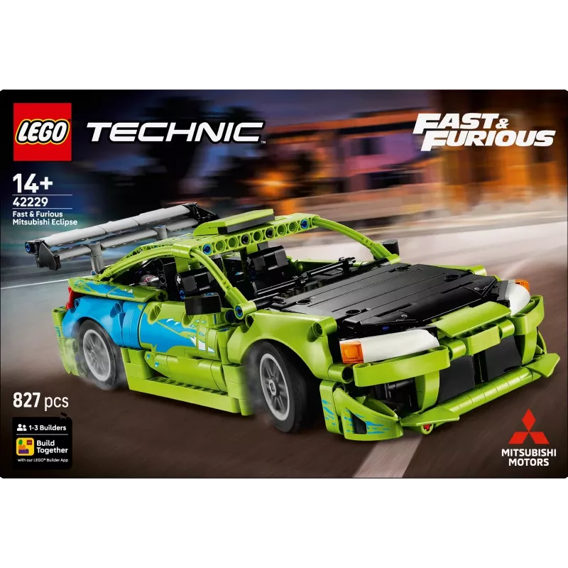 LEGO Technic 42229 Fast & Furious Mitsubishi Eclipse (827 d.)
