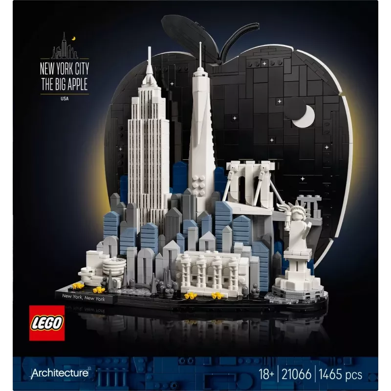 LEGO Architecture 21066 Niujorkas - Didysis obuolys (1465 d.)