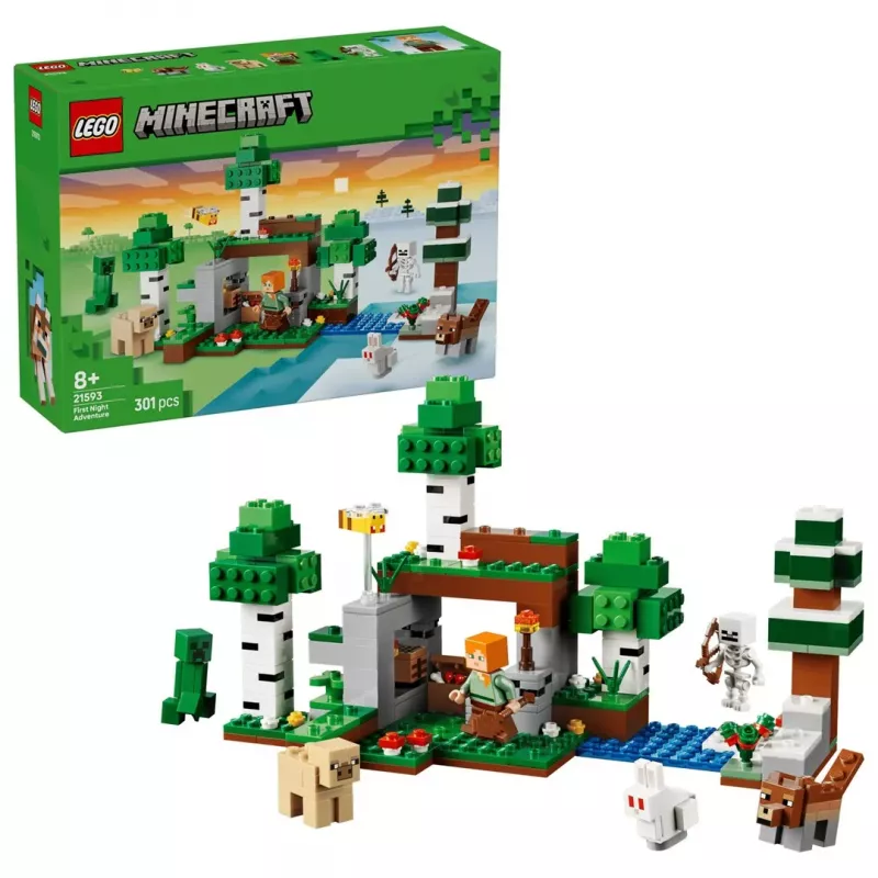LEGO Minecraft 21593 Pirmosios nakties nuotykis (301 d.)
