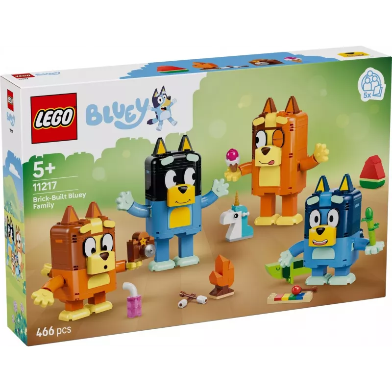 LEGO Bluey 11217 Iš kaladėlių sukurta Bluey šeima (466 d.)