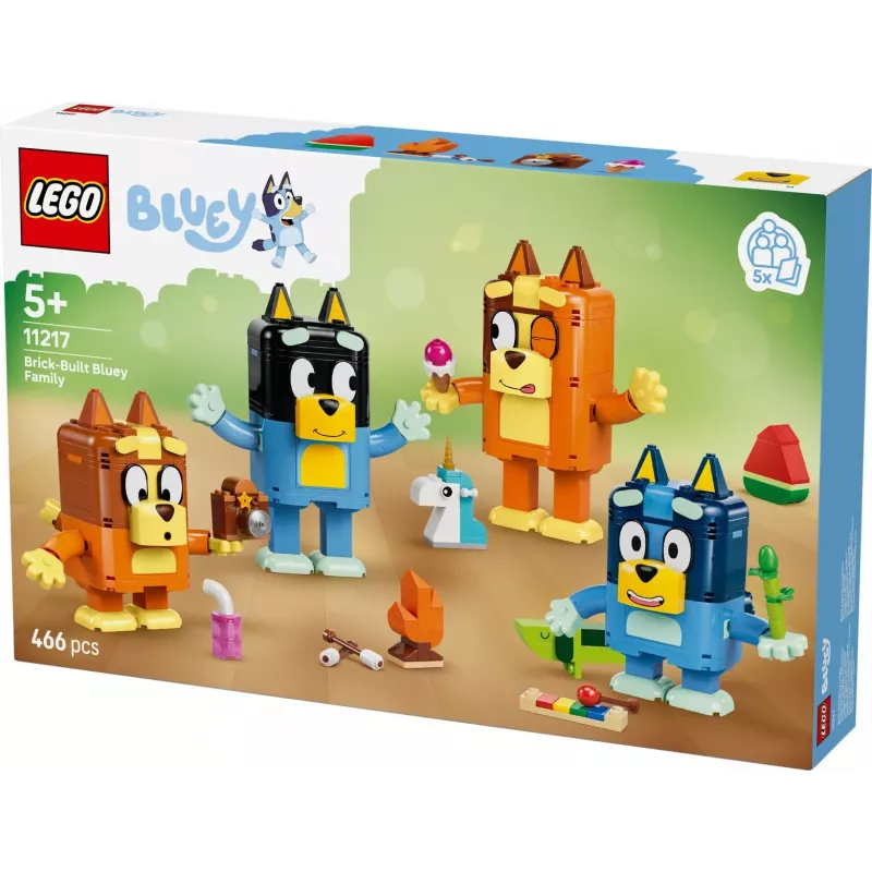 LEGO Bluey 11217 Iš kaladėlių sukurta Bluey šeima (466 d.)