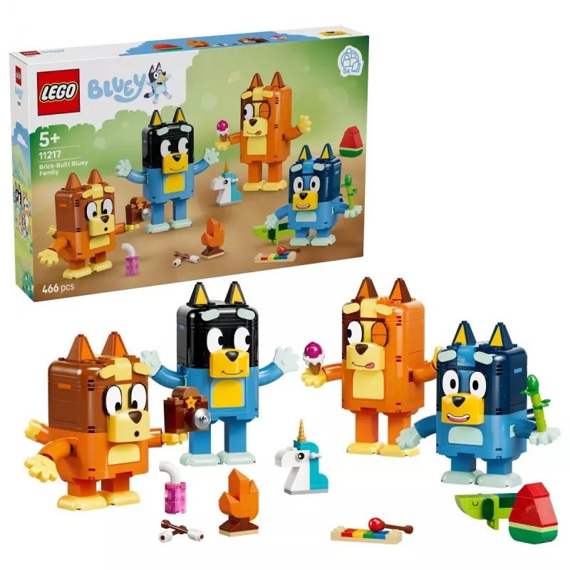 LEGO Bluey 11217 Iš kaladėlių sukurta Bluey šeima (466 d.)