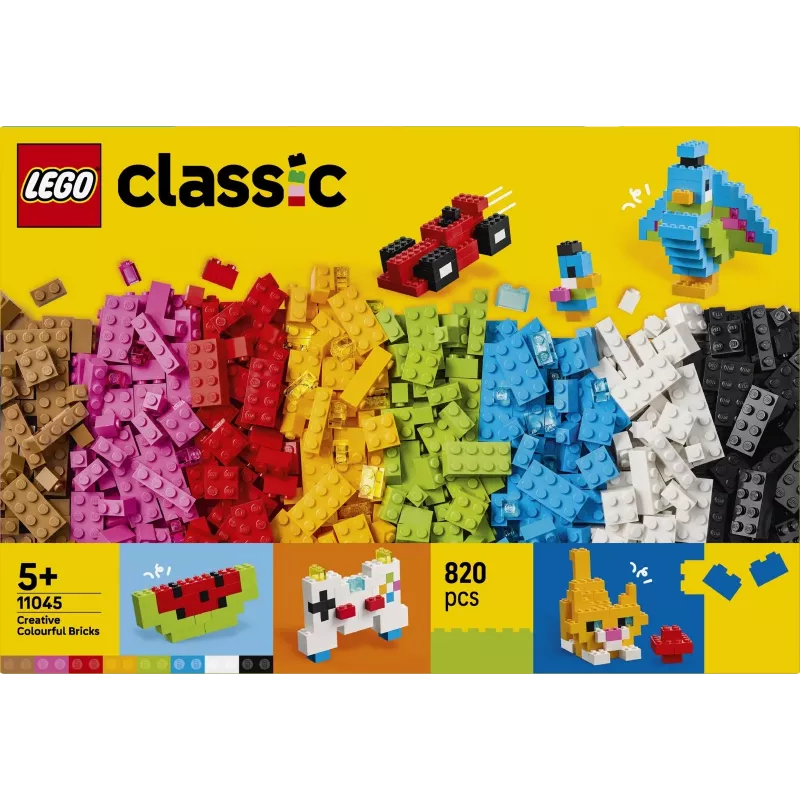 LEGO Classic 11045 Kūrybiškos spalvotos kaladėlės (820 d.)