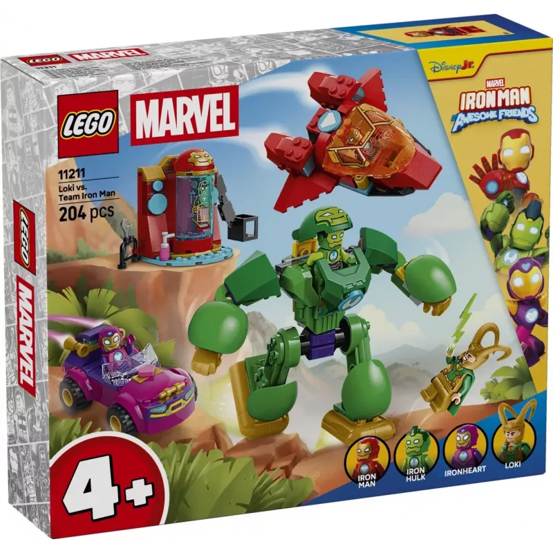 LEGO Marvel 11211 Lokis prieš Geležinio žmogaus komandą (204 d.)
