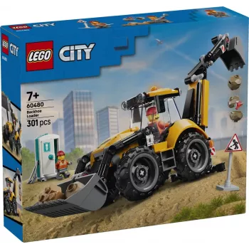 LEGO City 60480 Geltonas ekskavatorius-krautuvas (301 d.)