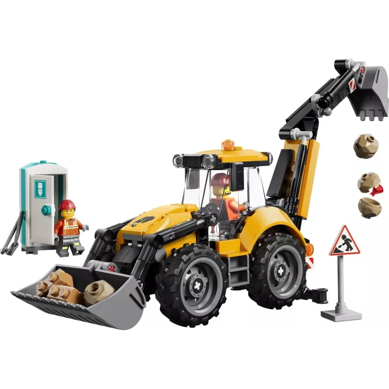 LEGO City 60480 Geltonas ekskavatorius-krautuvas (301 d.)