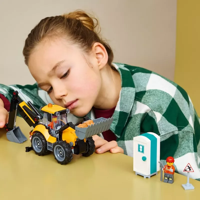 LEGO City 60480 Geltonas ekskavatorius-krautuvas (301 d.)