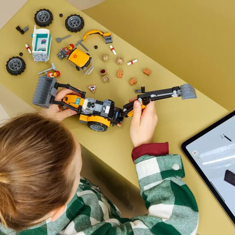 LEGO City 60480 Geltonas ekskavatorius-krautuvas (301 d.)