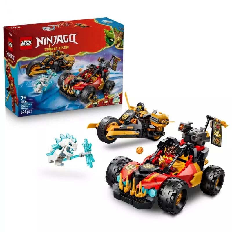 LEGO NINJAGO 71864 Kai ir Cole jungiamos transporto priemonės (394 d.)