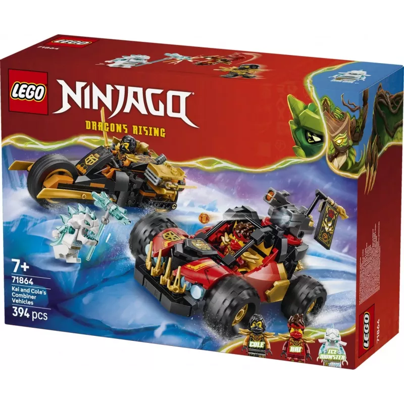 LEGO NINJAGO 71864 Kai ir Cole jungiamos transporto priemonės (394 d.)