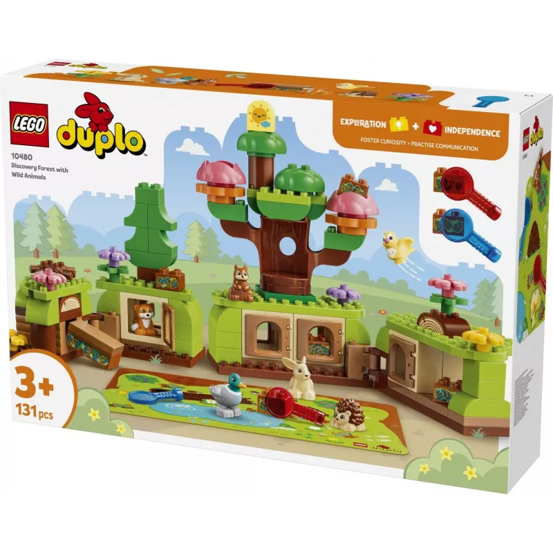 LEGO DUPLO 10480 Atradimų miškas su laukiniais gyvūnais (131 d.)