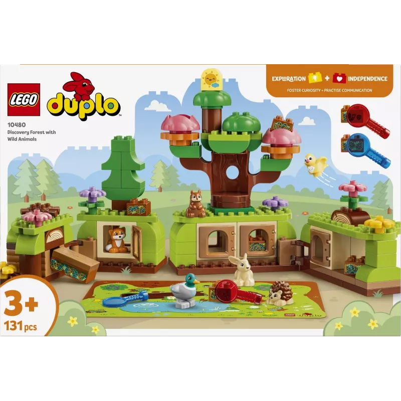 LEGO DUPLO 10480 Atradimų miškas su laukiniais gyvūnais (131 d.)