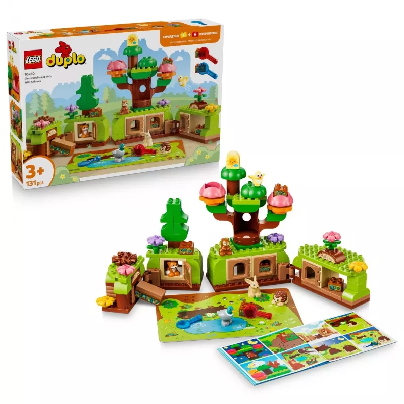 LEGO DUPLO 10480 Atradimų miškas su laukiniais gyvūnais (131 d.)