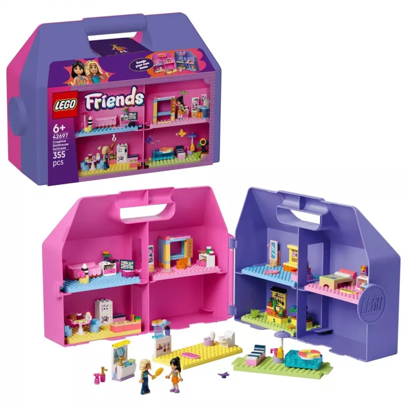 LEGO Friends 42697 Kūrybiškas lėlių namelis lagamine (355 d.)