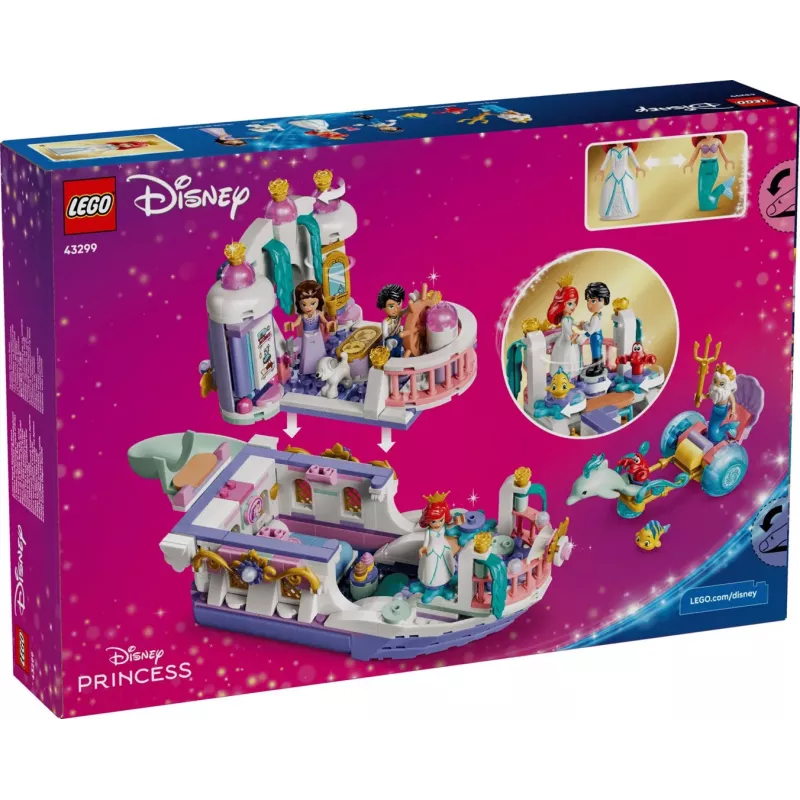 LEGO Disney 43299 Ariel karališkų vestuvių valtis (519 d.)