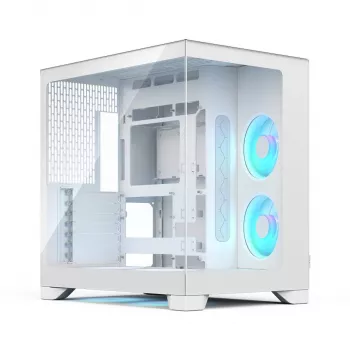 Fractal Design Pop 2 Vision White RGB ATX Mid-Tower korpusas (grūdintas stiklas)