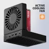 AXAGON ADSA-M2C44 USB4 40Gbps 4-Bay M.2 NVMe SSD Docking Station su neprisijungus veikiančia klonavimo funkcija, aliuminio korpusu, aktyviu aušinimu