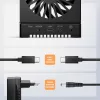AXAGON ADSA-M2C44 USB4 40Gbps 4-Bay M.2 NVMe SSD Docking Station su neprisijungus veikiančia klonavimo funkcija, aliuminio korpusu, aktyviu aušinimu