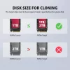 AXAGON ADSA-M2C44 USB4 40Gbps 4-Bay M.2 NVMe SSD Docking Station su neprisijungus veikiančia klonavimo funkcija, aliuminio korpusu, aktyviu aušinimu