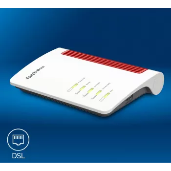 AVM FRITZ!Box 7630 Wi-Fi 7 DSL maršrutizatorius, dviejų juostų, iki 3 600 Mbit/s, 2,5 GbE WAN, DECT