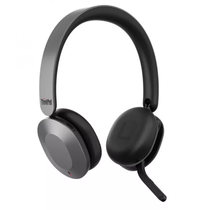 Lenovo ThinkPad Dual-Mode Wireless ANC Foldable Headset 8550 (Aura Edition) - USB-A, Microsoft Teams, Sound by Bose, Bluetooth 5.3, Black & Silver
