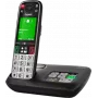 Gigaset EASY 500A DECT belaidis telefonas su atsakikliu, SOS mygtuku, 2,2 inch spalvotu ekranu, juodas