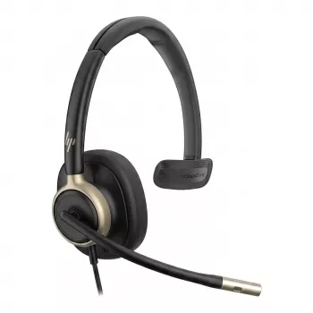 HP Poly Mission 815 Monaural Wired USB Headset, AI Noise Cancellation, Super Wideband Audio, USB-C/USB-A (C01F8AA#AC3)