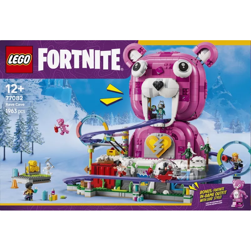 LEGO Fortnite 77082 Rave Cave (1963 dalių, nuo 12 metų)