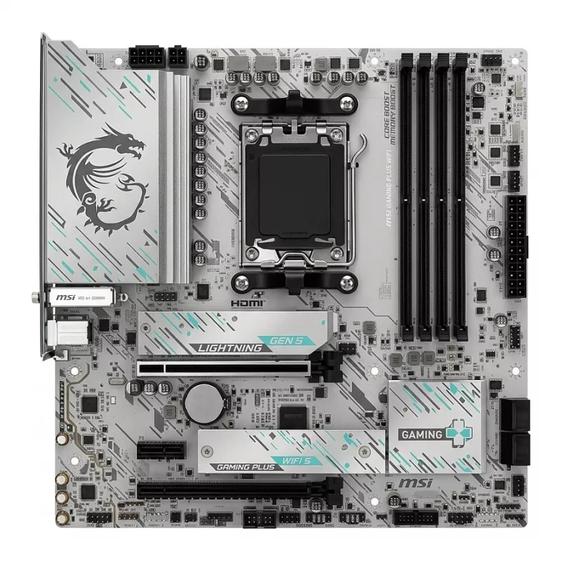 SAPPHIRE NITRO+ X870EA WIFI7 PhantomLink pagrindinė plokštė - AMD X870E, Socket AM5, ATX, palaiko Ryzen 9000/8000/7000, DDR5 iki 8400MHz (OC), PCIe 5.0, 4x M.2, Wi-Fi 7, 5GbE LAN, Dual USB4