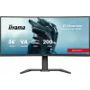 iiyama G-Master GCB3484WQSU-B2 Red Eagle 86.4 cm (34 inch) 3440 x 1440 pikselių UWQHD VA Išlenktas žaidimų monitorius 200Hz 0.6ms FreeSync Premium HDMI DisplayPort USB Hub Garsiakalbiai Juoda