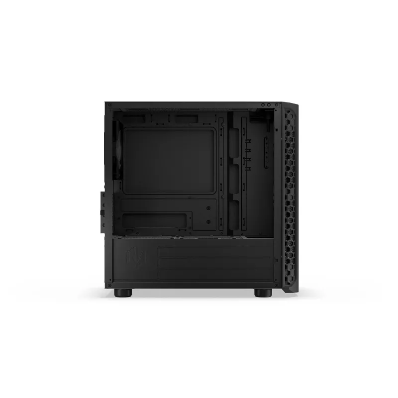 PC korpusas Endorfy Signum M30 ARGB — Micro Tower mATX, akytas priekis, 3x 120 mm ARGB ventiliatoriai, grūdintas stiklas, USB-C 20 Gb/s