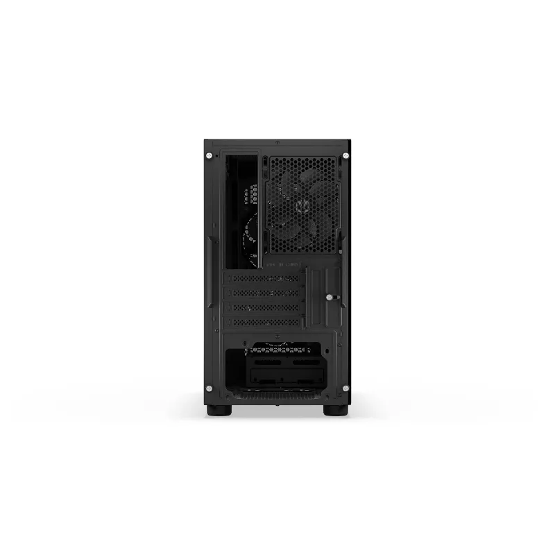 PC korpusas Endorfy Signum M30 ARGB — Micro Tower mATX, akytas priekis, 3x 120 mm ARGB ventiliatoriai, grūdintas stiklas, USB-C 20 Gb/s