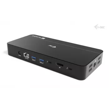 i-tec TB5 Triple Display Docking Station, 2x Thunderbolt 5, DP 2.1, 6x USB, M.2 NVMe lizdas, 2.5G LAN, SD/microSD, garsas, PD 140W