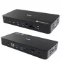 i-tec TB5 Triple Display Docking Station, 2x Thunderbolt 5, DP 2.1, 6x USB, M.2 NVMe lizdas, 2.5G LAN, SD/microSD, garsas, PD 140W