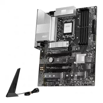 MSI PRO Z890-S WIFI6E pagrindinė plokštė - Intel Z890, LGA 1851, ATX, DDR5 iki 8800+ MT/s (OC), PCIe 5.0, M.2 Gen5, Wi-Fi 6E, 2.5G LAN