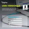 DIGITUS USB4 Version 2.0 Silicone Cable USB-C į USB-C 80Gbps 240W 16K 0,5m Juoda AK-300350-005-S