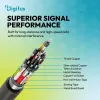 DIGITUS USB4 Version 2.0 Silicone Cable USB-C į USB-C 80Gbps 240W 16K 0,5m Juoda AK-300350-005-S