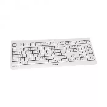 CHERRY KC 1000 Wired USB Keyboard - Spanish QWERTY Layout, Pale Grey