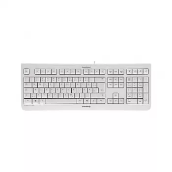 CHERRY KC 1000 Wired USB Keyboard - Spanish QWERTY Layout, Pale Grey