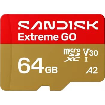 SanDisk Extreme microSDXC UHS-I 64GB atminties kortelė su SD adapteriu (170MB/s, A2, V30, U3, Class 10)