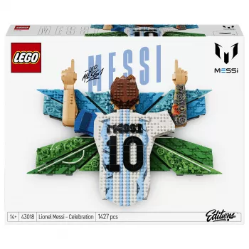 LEGO Blocks Editions 43018 Lionel Messi - Cieszynka pastatų blokelių figūrėlė